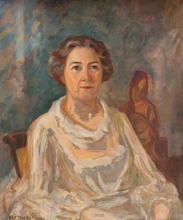 Attributed to Elenora Kissell, Portrait Sketch