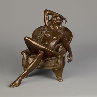 Colleen James, Nude Reclining in Chair