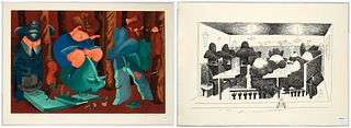 Michael Osterweil, Two Lithographs