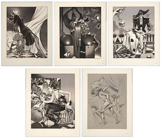 George Stavrinos, Five Lithographs