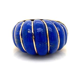 14k Lapis Lazuli Fine Braided Ring
