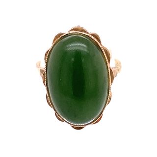 18k Jade Ring