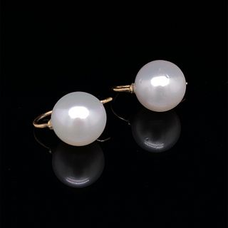18k Hook 2 Pearl Earrings