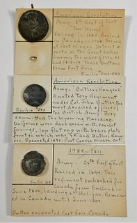 Three British Revolutionary War Buttons
