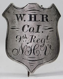 Silver Civil War Identification Badge