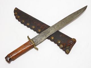 American-made Bowie Knife and Sheath