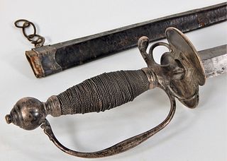 Boston Silver-hilted Sword By William Cowell Jr.