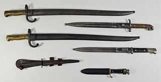 Group of Six Edged Weapons