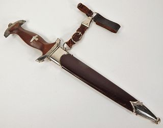 WWII German SA Dagger, Scabbard, and Hanger