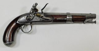 J. J. Henry U.S.-type Militia Flintlock Pistol