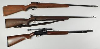 Two Rifles and a Shotgun