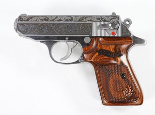 Engraved Walther PPK Semi-automatic Pistol