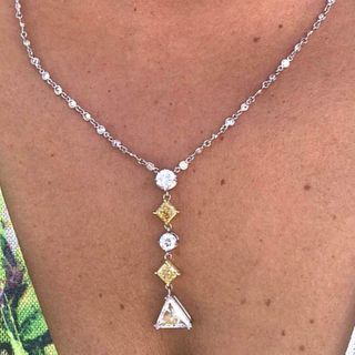 7.95 Ct Diamonds By The Yard Necklace
