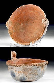 Mississippian Pottery Bowl Zoomorph TLd