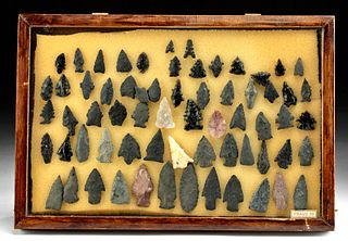 65 Native American Southwestern Stone Projectile Points