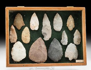 Lot of 13 Native American Archaic Stone Tools