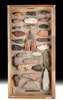 29 Native American Paleo-Indian to Woodland Stone Tools