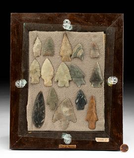 15 Native American Texan Stone Arrowheads