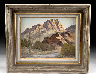 Framed Mid 20th C. Bill Freeman Landscape Painting