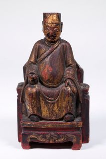 CHINESE CARVED ANCESTRAL FIGURE
