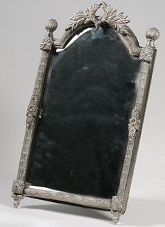 PEWTER FRAMED TABLE MIRROR