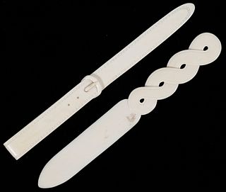 (2) 19TH C. IVORY LETTER OPENERS