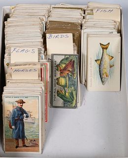 BOX OF EARLY TRADE CARDS