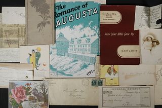 COLLECTION OF FAMILY PAPERS OF THOMAS HORN OF KINGFIELD, MAINE, 19TH TO 20TH C.