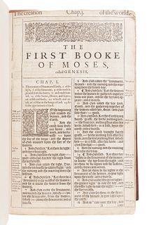 [BIBLE, in English]. The Holy Bible, Conteyning the Old Testament, and the New"¦ London: Robert Barker, 1611.