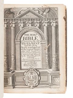 [BIBLE, in English]. The Holy Bible Containing the Old Testament and the New. -- Index Biblicus: or an Exact Concordance to the Holy Bible. -- The Who