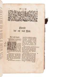 [BIBLE, in German]. Die gantze Bibel"¦ Strassburg: Simon Kurtzner, 1744.