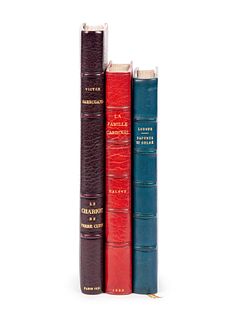 [BINDINGS]. A group of 3 finely-bound works, comprising: