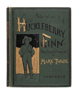 CLEMENS, Samuel Langhorne ("Mark Twain") (1835-1910). Adventures of Huckleberry Finn. New York: Charles L. Webster and Company, 1885.