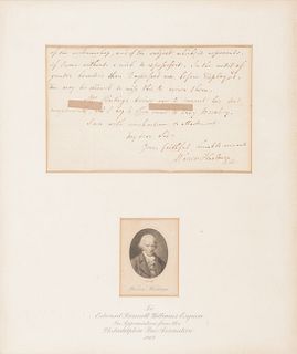 HASTINGS, Warren (1732-1818). Autograph letter signed ("Warren Hastings"), to an unnamed recipient. Daylesford, Gloucestershire, 14 June 1812.