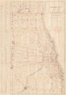 [CHICAGO] -- New Cyclists' Map of Chicago. Chicago: Rand, McNally & Co., 1896.