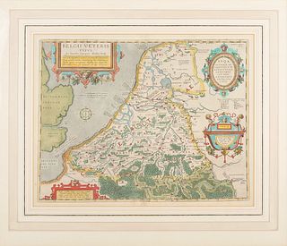 [EUROPE -- NETHERLANDS] -- ORTELIUS, Abraham (1527-1598). Belgii Veteris Typus. [Antwerp], 1584.