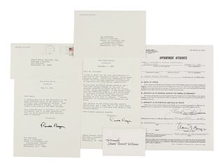REAGAN, Ronald (1911-2004). Typed letter signed as President ("Ronald Reagan"), to Henry Kissinger. Washington D. C., 17 May 1983.