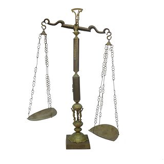 Vintage Brass Standing Scale
