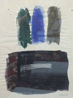 Alexander Liberman (Russian/American, 1912-1999), untitled, 1965, watercolor on paper, signed and dated lower right "Liberman 65", sheet: 29" x 22 3/4
