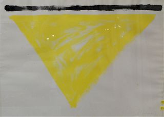 Alexander Liberman (Russian/American, 1912-1999), untitled, 1970, gouache on paper; signed and dated lower right "Liberman 70", sheet: 22" x 30".