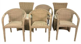 Six Kingsley Bate Chairs to include four arm and two side.