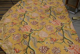 Custom Tablecloth having elongated tassels, diameter 10 feet.