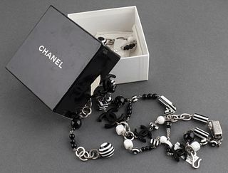 Chanel Adjustable Metal Link Charm Belt
