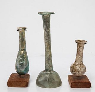 Ancient Roman Glass Vases, Group of 3