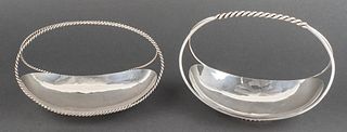 German Silver Table Baskets, Pair