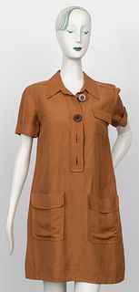 Chloe Brown Safari Shirt Dress