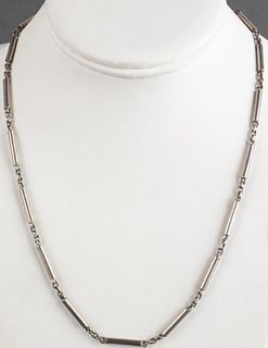Antonio Pineda Taxco Mexican Silver Chain Necklace