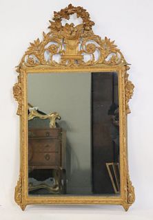 19th Century Carved & Giltwood French Mirror.
