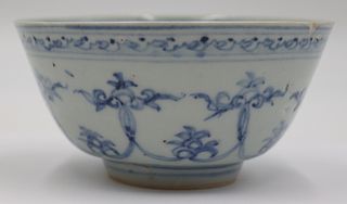 Antique Chinese Blue and White Bowl.