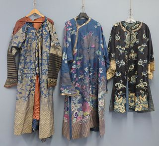 (3) Antique/Vintage Kimono Robes.